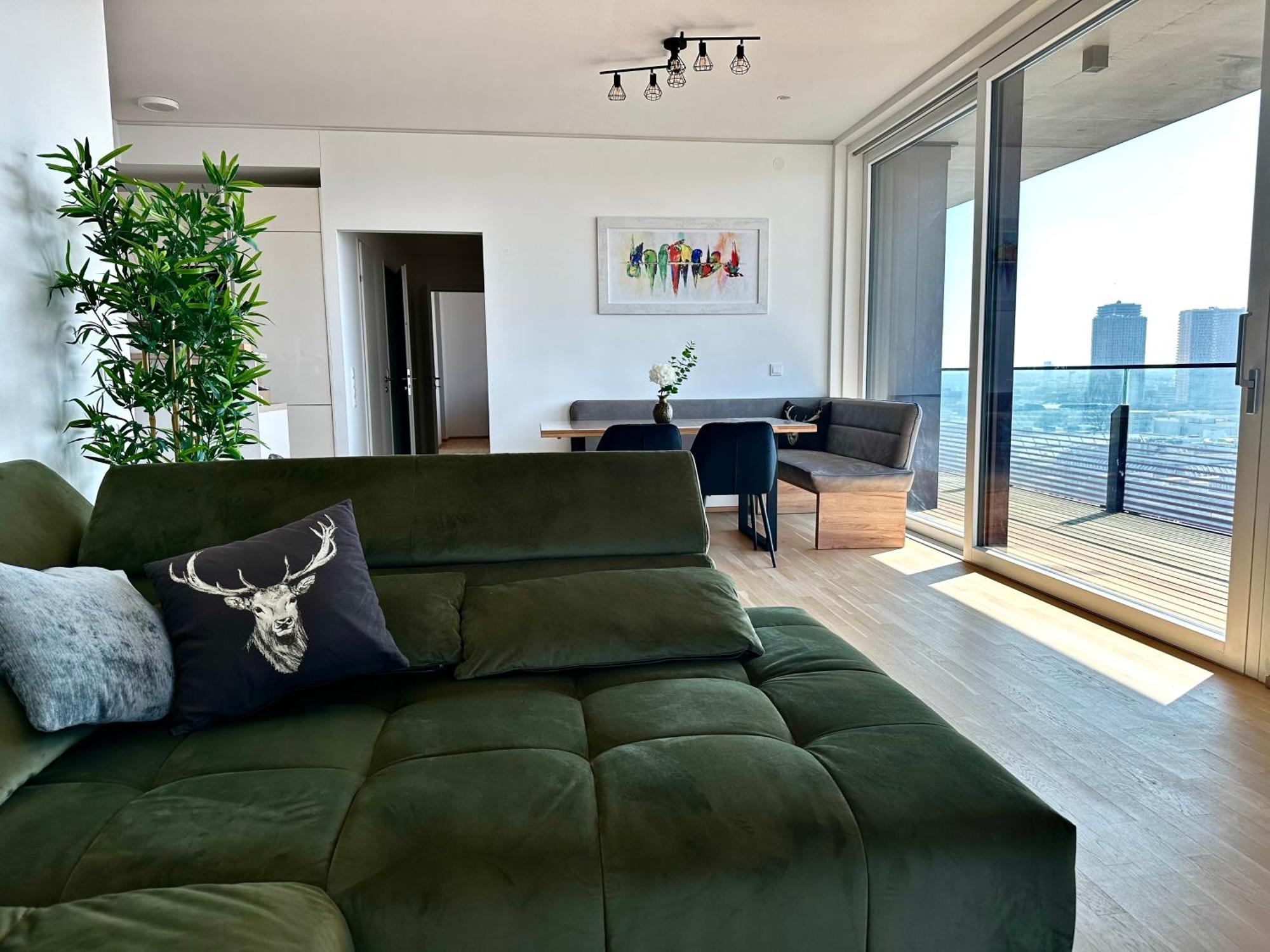 Panorama Sky Apartment I Rooftop Pool I Metro Station Vienna Esterno foto